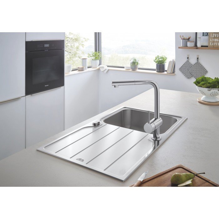 Комплект кухонной мойки и смесителя Grohe K500 (31573SD1) Комплект кухонной мойки и смесителя Grohe K500 (31573SD1)