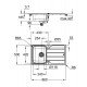 Комплект кухонной мойки и смесителя Grohe K500 (31573SD1) Комплект кухонной мойки и смесителя Grohe K500 (31573SD1)