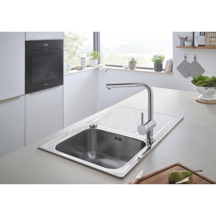Комплект кухонной мойки и смесителя Grohe K500 (31573SD1) Комплект кухонной мойки и смесителя Grohe K500 (31573SD1)