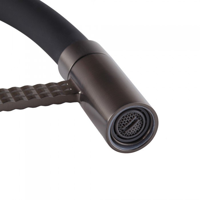 Смеситель для кухни Mixxus Premium Oliwer 017 GRAPHITE REFL.BLACK (MI6967)