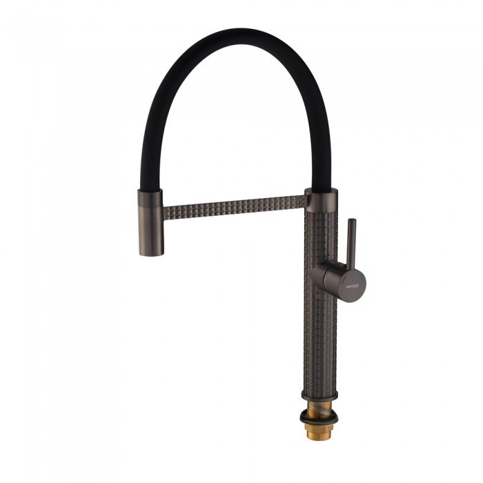 Смеситель для кухни Mixxus Premium Oliwer 017 GRAPHITE REFL.BLACK (MI6967)