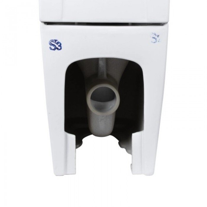 Чаша унітазу-компакту Mixxus Premium Quadro-0401-R Bowl 610х365х825 Rimless без сидіння (MI8339)