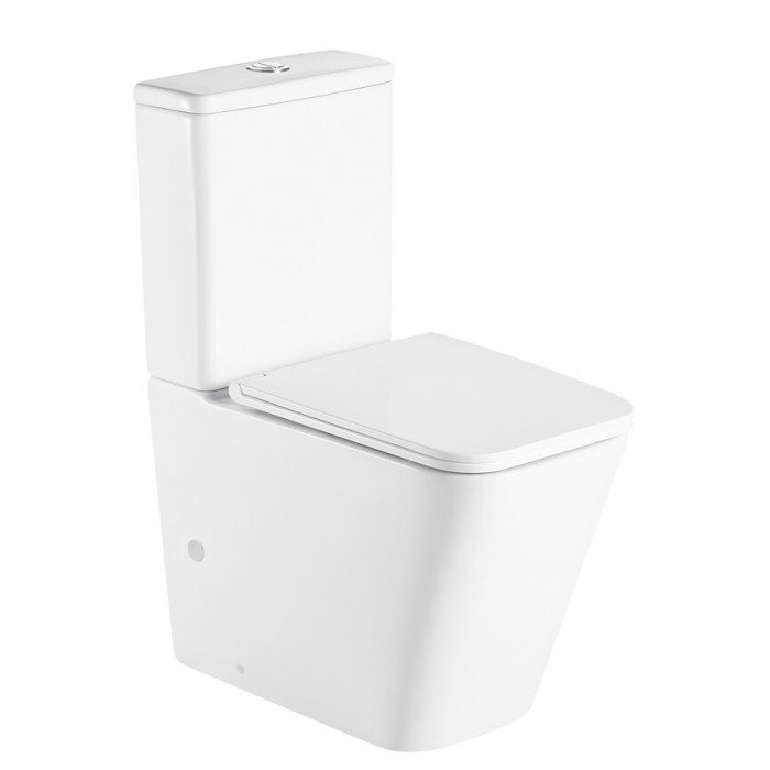 Чаша унітазу-компакту Mixxus Premium Quadro-0401-R Bowl 610х365х825 Rimless без сидіння (MI8339)