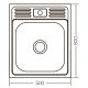 Кухонная мойка накладная ZerixZ5060-04-160E (Satin) (ZX1610) Кухонная мойка накладная ZerixZ5060-04-160E (Satin) (ZX1610)