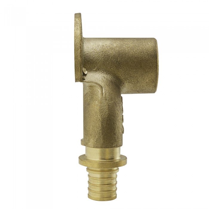 Уголок настен. со сквозным проходом и ВР Koer KA.LW16-06F-16- 16(2.2mm) x 1/2"F x 16(2.2mm) (KR4882