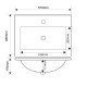 Раковина мебельная Mixxus Premium CUBIC-1501 610х460х170mm с отверстием под смеситель и переливом ( Раковина мебельная Mixxus Premium CUBIC-1501 610х460х170mm с отверстием под смеситель и переливом (