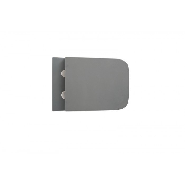 Унітаз підвісний Mixxus Premium QUADRO-0305-R GRAY 510x350x345mm система змиву RIMLESS (MP6656)