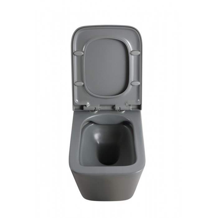 Унітаз підвісний Mixxus Premium QUADRO-0305-R GRAY 510x350x345mm система змиву RIMLESS (MP6656)