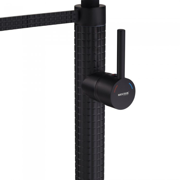 Смеситель для кухни Mixxus Premium Oliwer 017 BLACK REFL.BLACK (MI6966) Смеситель для кухни Mixxus Premium Oliwer 017 BLACK REFL.BLACK (MI6966)