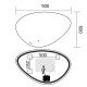 Зеркало Mixxus Premium DIVERSE MA01-90x60-Reverse с Led Touch, Anti-fog, димером (3-6,5kK) (MP6633)