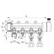 Коллектор распределительный 4-way с фитингом (40x20) PPR Koer K0192.PRO (KP2557) Коллектор распределительный 4-way с фитингом (40x20) PPR Koer K0192.PRO (KP2557)