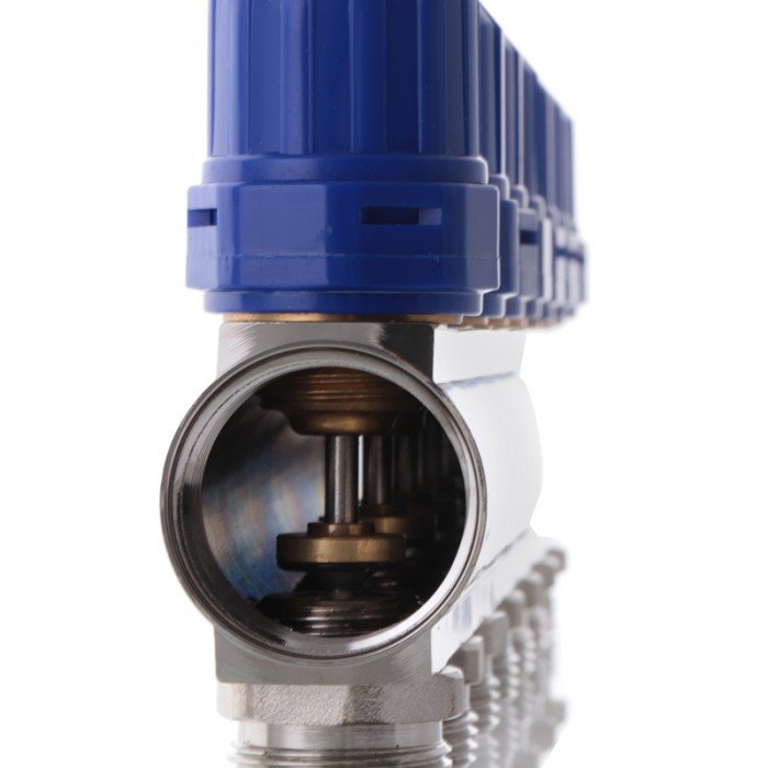 Коллекторный блок с расходомерами Koer KR.1110-07 1”x7 ways (KR2644) Коллекторный блок с расходомерами Koer KR.1110-07 1”x7 ways (KR2644)