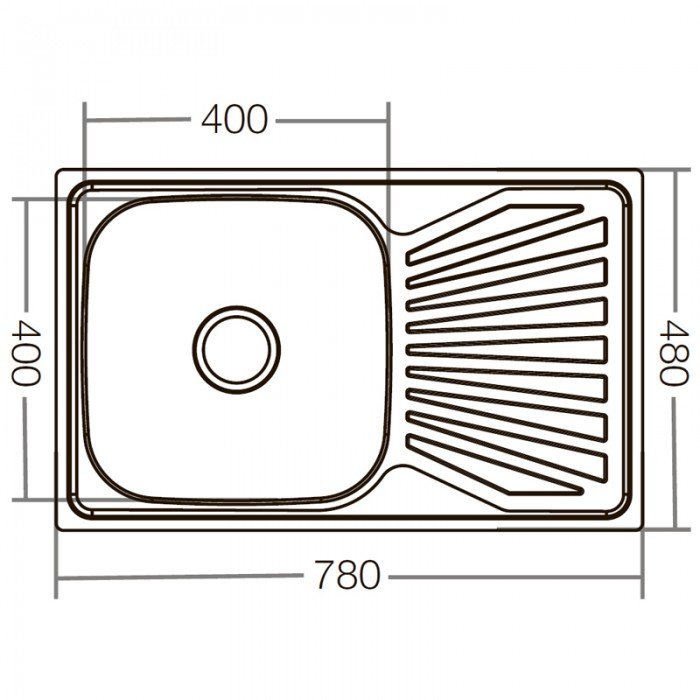 Мойка кухонная Zerix Z7848-08-180E (Satin) (ZX1604) Мойка кухонная Zerix Z7848-08-180E (Satin) (ZX1604)