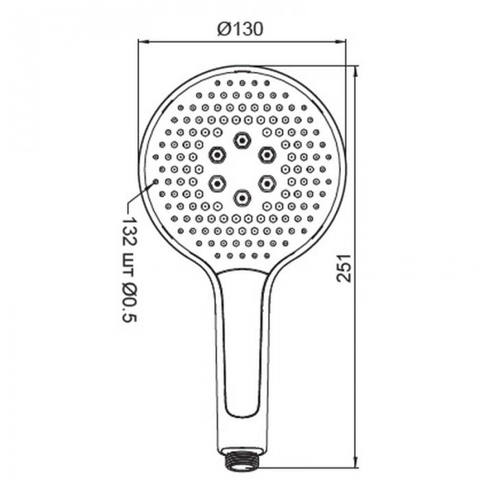 Лійка для душу Koer KP-0401-05 (3 функції) (KR4981) Лійка для душу Koer KP-0401-05 (3 функції) (KR4981)