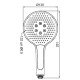 Лійка для душу Koer KP-0401-05 (3 функції) (KR4981) Лійка для душу Koer KP-0401-05 (3 функції) (KR4981)