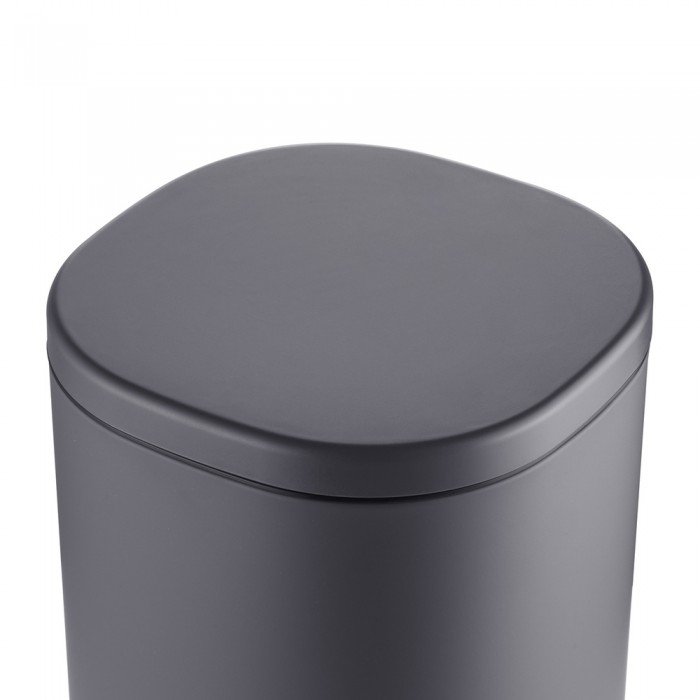 Мусорное ведро с плавным закрытием овальное Mixxus Premium Olivary-TC0105 Graphite 5 л цвет графит Мусорное ведро с плавным закрытием овальное Mixxus Premium Olivary-TC0105 Graphite 5 л цвет графит