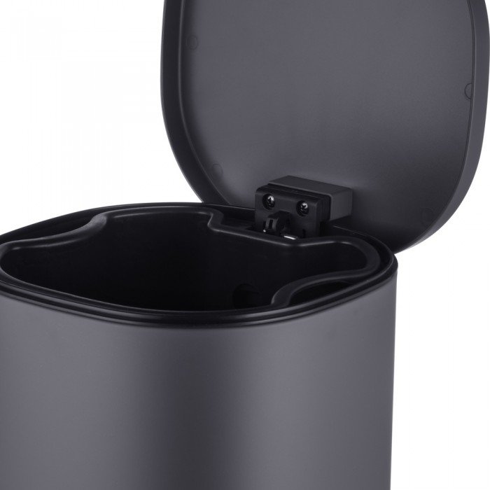 Мусорное ведро с плавным закрытием овальное Mixxus Premium Olivary-TC0105 Graphite 5 л цвет графит Мусорное ведро с плавным закрытием овальное Mixxus Premium Olivary-TC0105 Graphite 5 л цвет графит