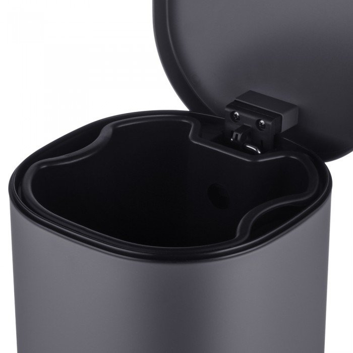 Мусорное ведро с плавным закрытием овальное Mixxus Premium Olivary-TC0105 Graphite 5 л цвет графит Мусорное ведро с плавным закрытием овальное Mixxus Premium Olivary-TC0105 Graphite 5 л цвет графит