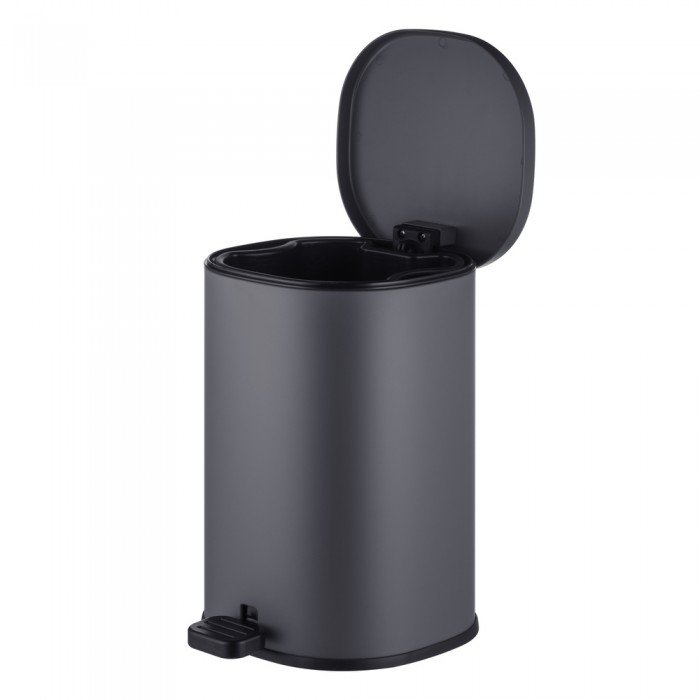 Мусорное ведро с плавным закрытием овальное Mixxus Premium Olivary-TC0105 Graphite 5 л цвет графит Мусорное ведро с плавным закрытием овальное Mixxus Premium Olivary-TC0105 Graphite 5 л цвет графит