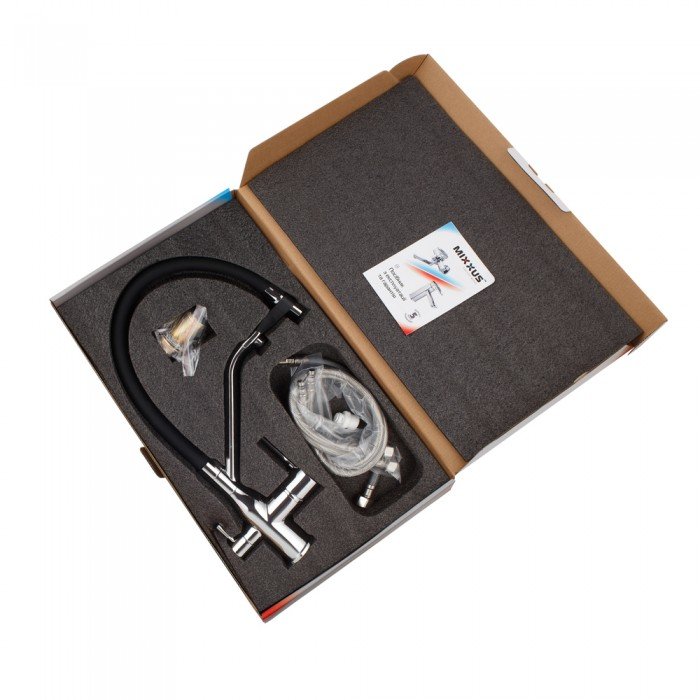 Смеситель для кухни MixxusPremium Gravity 021 REFL.BLACK (MI6977) Смеситель для кухни MixxusPremium Gravity 021 REFL.BLACK (MI6977)
