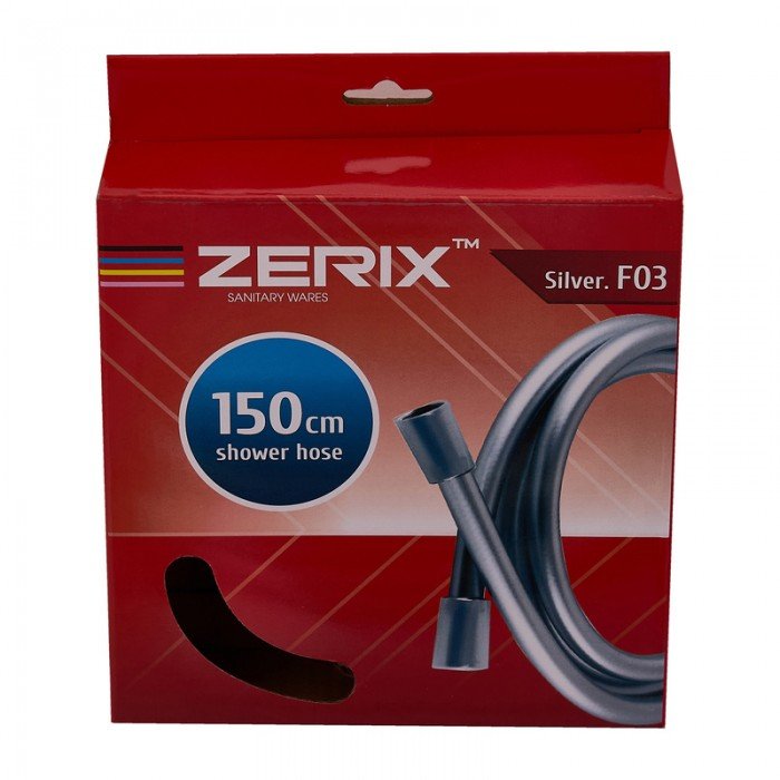 Шланг Zerix Silver.F03 - 150см Упаковка коробка  (ZX5561) Шланг Zerix Silver.F03 - 150см Упаковка коробка  (ZX5561)