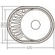 Мойка кухонная Zerix Z5745-06-160D (decor) (ZX1589)