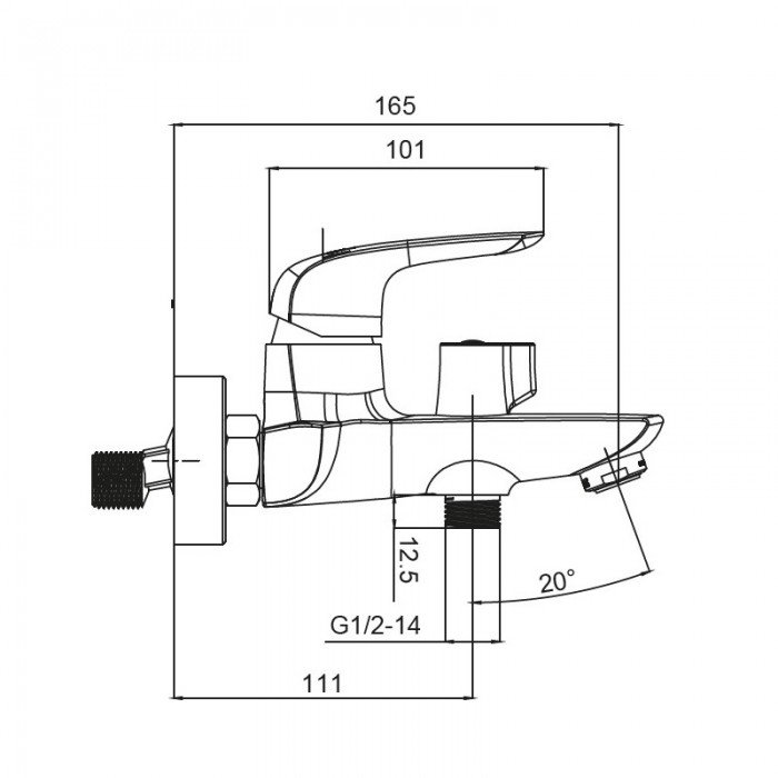 Смеситель для ванны с коротким изливом Koer KB-40008-01 (Цвет хром) (KR3472) Смеситель для ванны с коротким изливом Koer KB-40008-01 (Цвет хром) (KR3472)