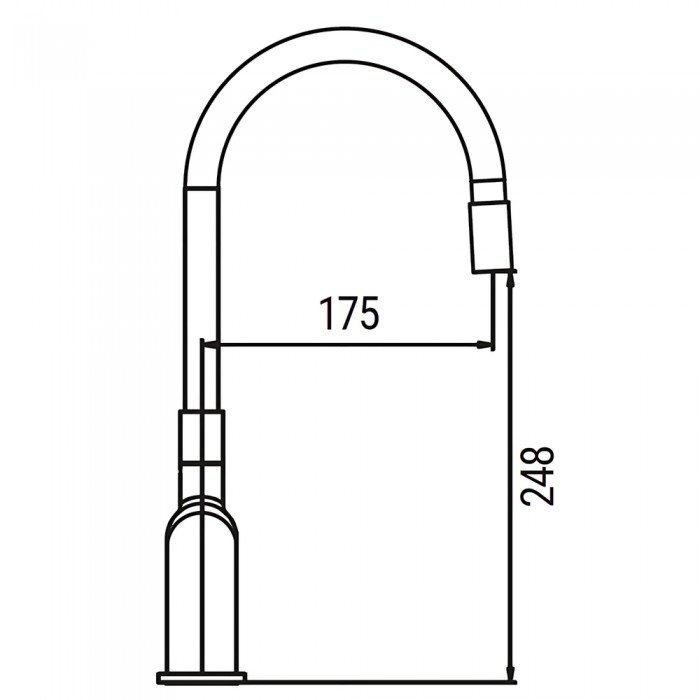 Смеситель для кухни Koer KB-70029-01 Цвет хром (KR5486)