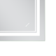 Зеркало Mixxus Premium QUADRO MR20-80x60-Reverse с Led Touch, Anti-fog, димером, регулятором яркост
