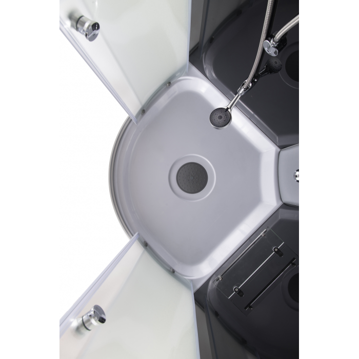 Бокс душовий без гідромасажу Mixxus WAVE SB02-120x80x215-R-FB SATIN з низьким піддоном (MI6893)