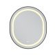 Зеркало Mixxus Premium ELLIPSE MV05-80x70-Reverse BLACK с Led Touch, Anti-fog, димером (3-6,5kK) (M