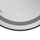 Зеркало Mixxus Premium ELLIPSE MV05-80x70-Reverse BLACK с Led Touch, Anti-fog, димером (3-6,5kK) (M