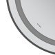 Зеркало Mixxus Premium ELLIPSE MV05-80x70-Reverse BLACK с Led Touch, Anti-fog, димером (3-6,5kK) (M