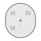 Зеркало Mixxus Premium ELLIPSE MV05-80x70-Reverse BLACK с Led Touch, Anti-fog, димером (3-6,5kK) (M