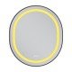 Зеркало Mixxus Premium ELLIPSE MV05-80x70-Reverse BLACK с Led Touch, Anti-fog, димером (3-6,5kK) (M