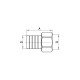 Штуцер для приєднання шланга Koer KF.U06F-20 - 1/2"x20mm F (KR3340) Штуцер для приєднання шланга Koer KF.U06F-20 - 1/2"x20mm F (KR3340)