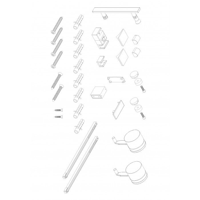 Двері в нішу Koer SR SD01-140x200-TR-01 прозоре скло Easy Clean 8мм, хром (KR5380)