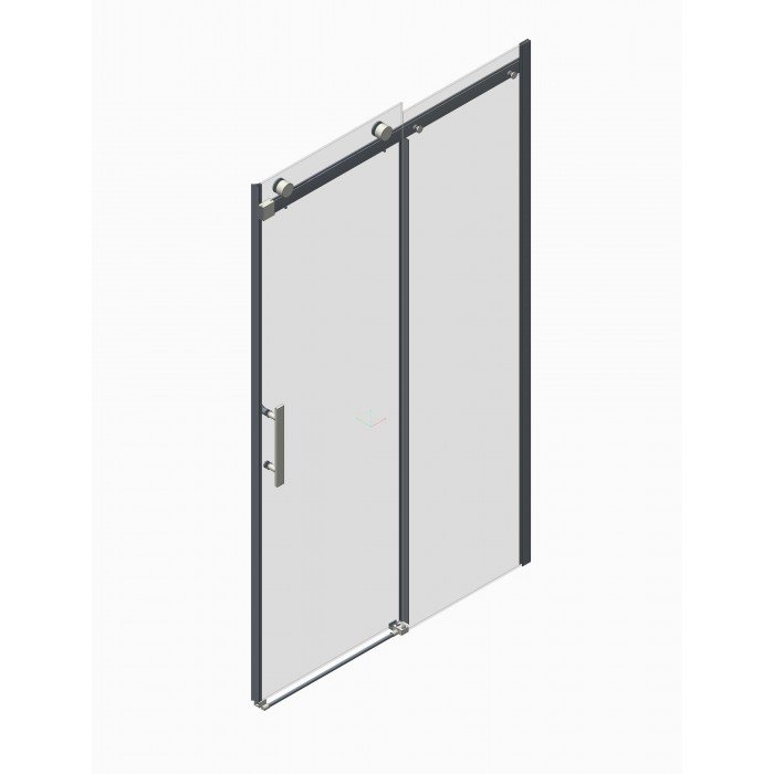 Двері в нішу Koer SR SD01-140x200-TR-01 прозоре скло Easy Clean 8мм, хром (KR5380)