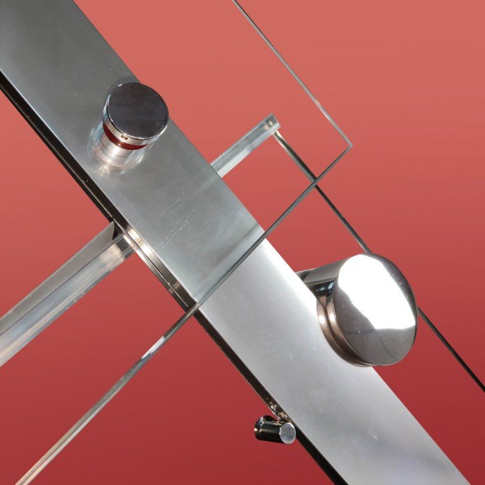 Двері в нішу Koer SR SD01-140x200-TR-01 прозоре скло Easy Clean 8мм, хром (KR5380)