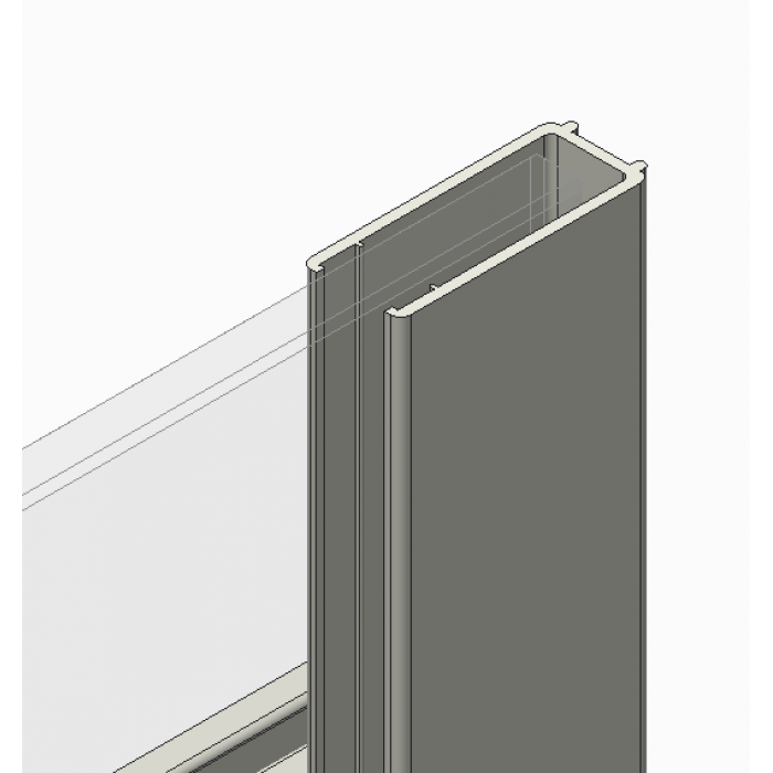 Двері в нішу Koer SR SD01-140x200-TR-01 прозоре скло Easy Clean 8мм, хром (KR5380)