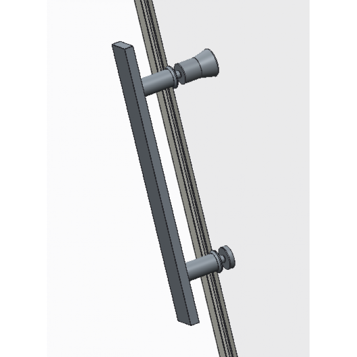 Двері в нішу Koer SR SD01-140x200-TR-01 прозоре скло Easy Clean 8мм, хром (KR5380)