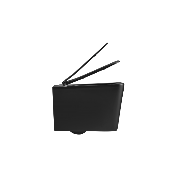 Унітаз підвісний Mixxus Premium Quadro-0302-R Black 530x360x365mm, система змиву RIMLESS (MP6455) Унітаз підвісний Mixxus Premium Quadro-0302-R Black 530x360x365mm, система змиву RIMLESS (MP6455)
