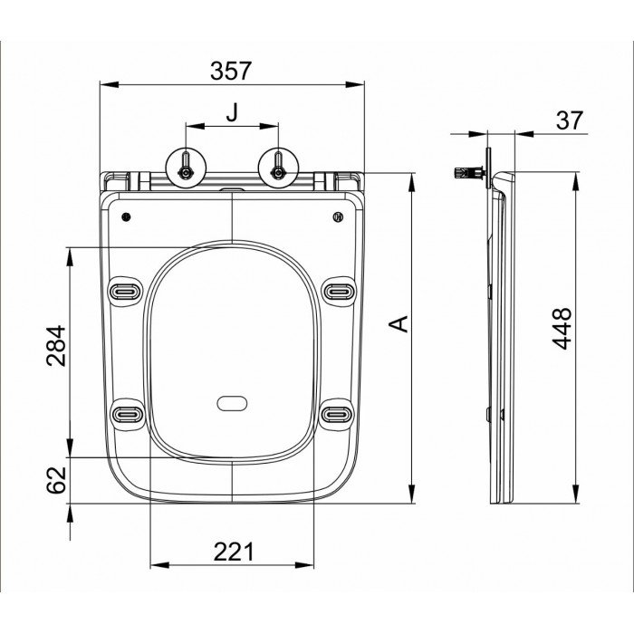 Унітаз підвісний Mixxus Premium Quadro-0302-R Black 530x360x365mm, система змиву RIMLESS (MP6455) Унітаз підвісний Mixxus Premium Quadro-0302-R Black 530x360x365mm, система змиву RIMLESS (MP6455)
