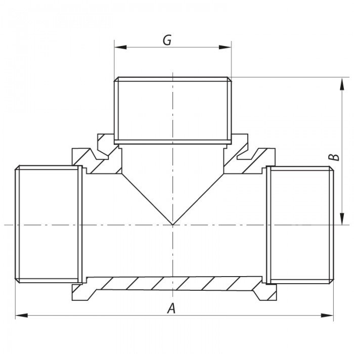 Трійник 1/2'' ННН Koer KF.T06M (KF0069) Трійник 1/2'' ННН Koer KF.T06M (KF0069)