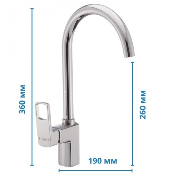 Смеситель для кухни Haiba Fenix 017 (HB0935) Смеситель для кухни Haiba Fenix 017 (HB0935)