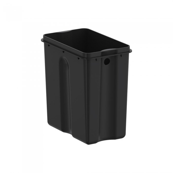 Мусорное ведро с плавным закрытием прямоугольное Koer TC-010210-02 10 л цвет нержавейка (KR5597)