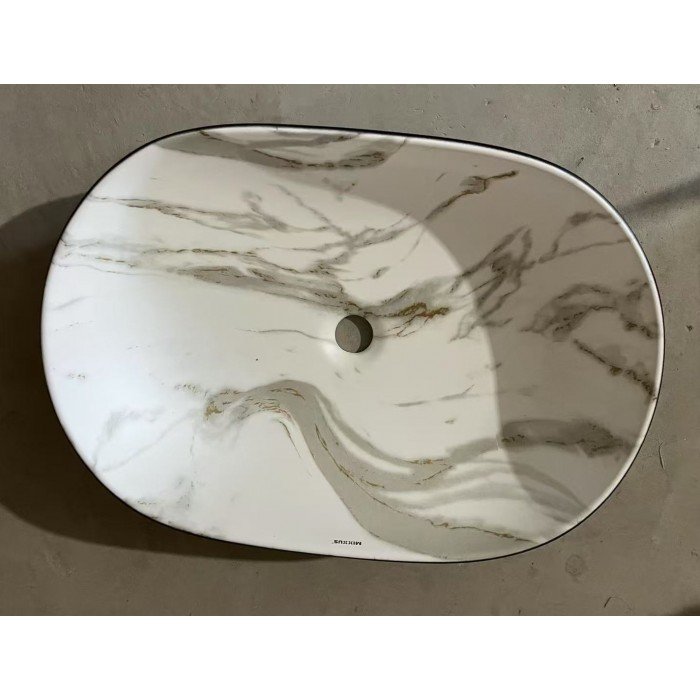 Раковина накладная MIXXUS PREMIUM ELLIPSE-0105 MARBLE-BLACK 600х400х150mm (MP6565) Раковина накладная MIXXUS PREMIUM ELLIPSE-0105 MARBLE-BLACK 600х400х150mm (MP6565)