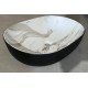 Раковина накладная MIXXUS PREMIUM ELLIPSE-0105 MARBLE-BLACK 600х400х150mm (MP6565) Раковина накладная MIXXUS PREMIUM ELLIPSE-0105 MARBLE-BLACK 600х400х150mm (MP6565)