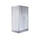 Душова кабіна з низьким піддоном Mixxus HARD SCT01-100x90x198-TR CHROME прозоре скло 5мм (MI69
