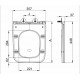 Сидение-крышка для унитаза Mixxus Premium SEAT COVER QUADRO-DIVERSE-2001 BLACK с микролифтом 448х35